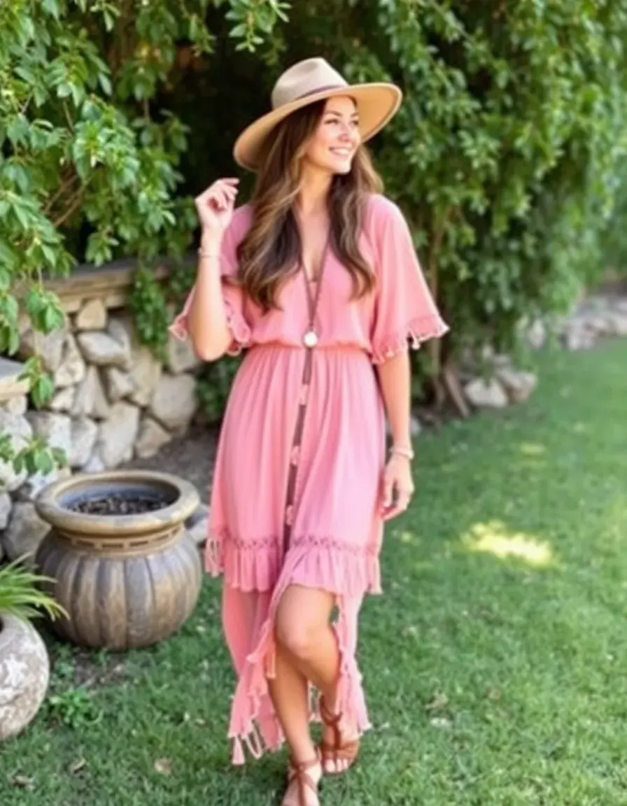 Vestido estilo boho para invitada
