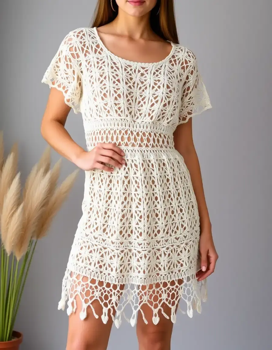 Crochet Boho Dress mini