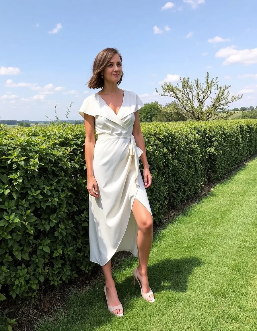 Vestido cruzado versátil para boda