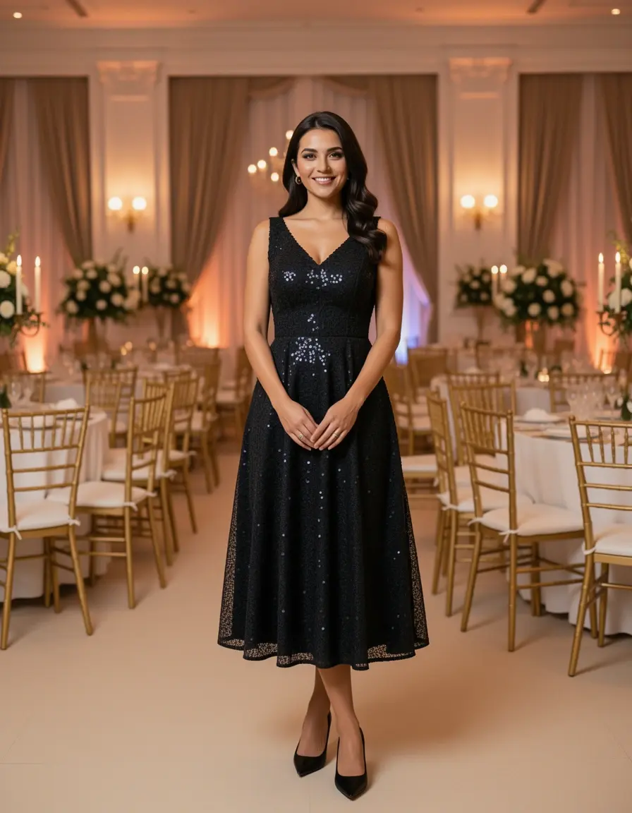Elegant Event Midi Dress