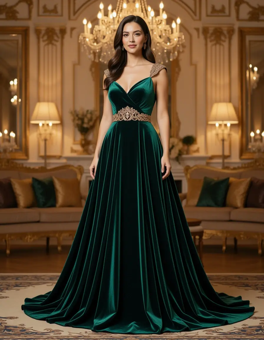Vestido Velvet NYE Dress de terciopelo lujoso para Nochevieja