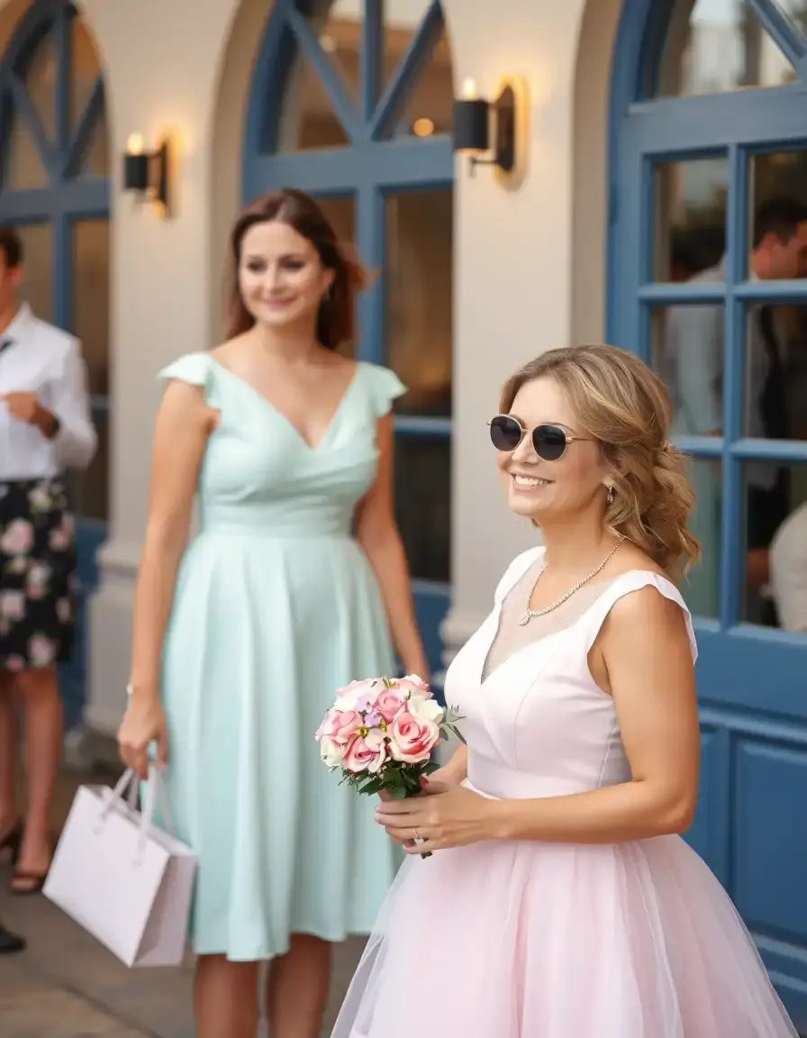 Vestido pastel barato invitada