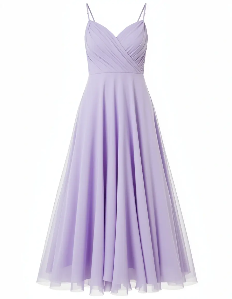 Wedding guest a-line in lavender