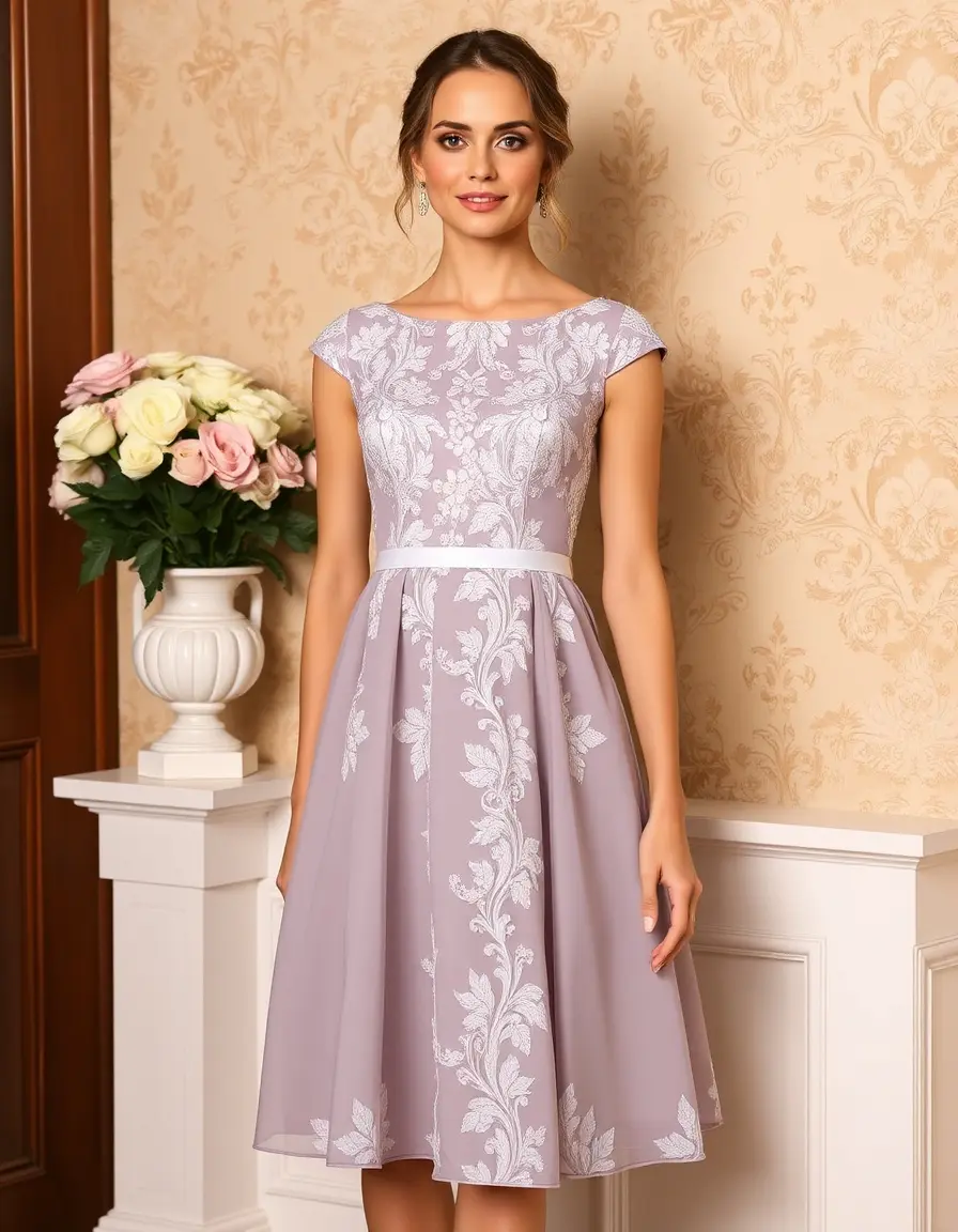 Vestido línea A para comunión
