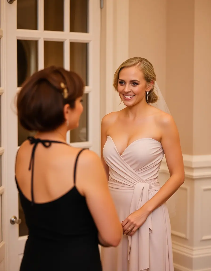 Vestido cruzado estilo wrap para invitada