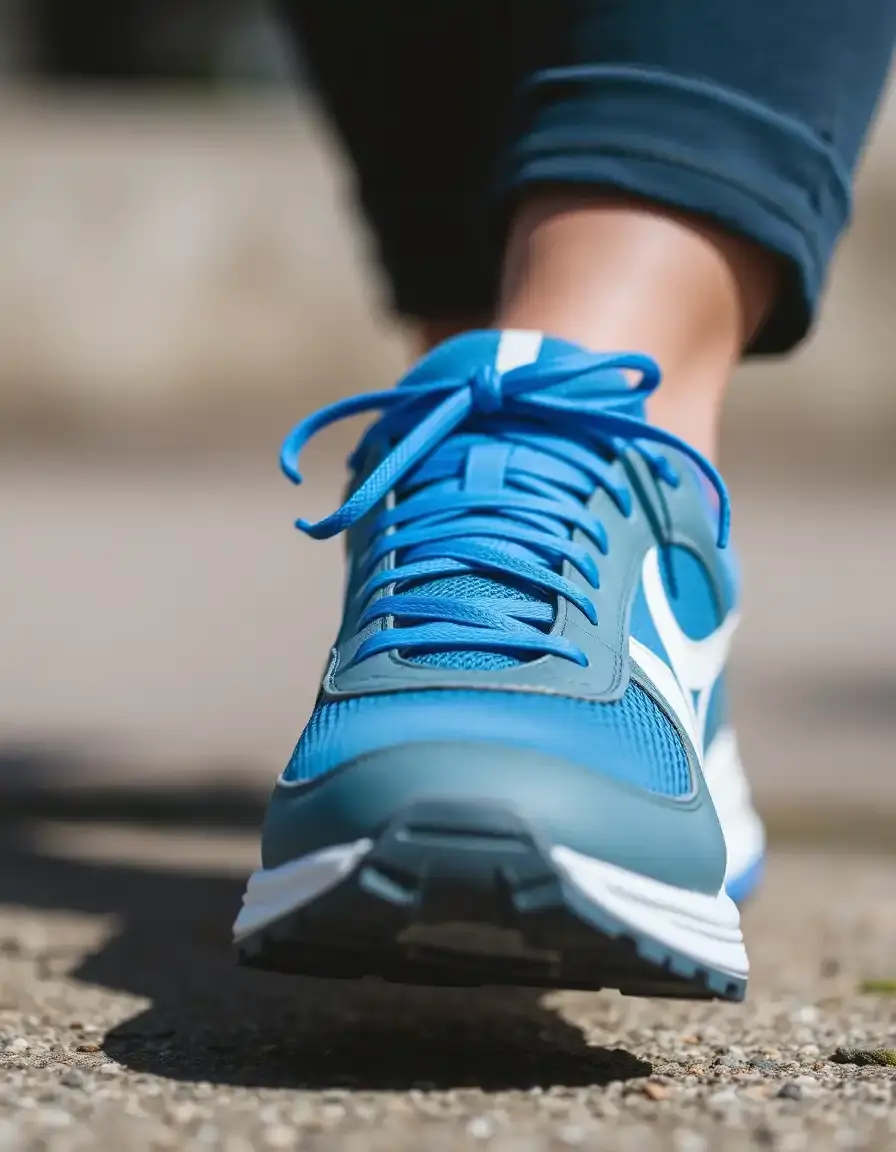 Cross-training shoes in blue