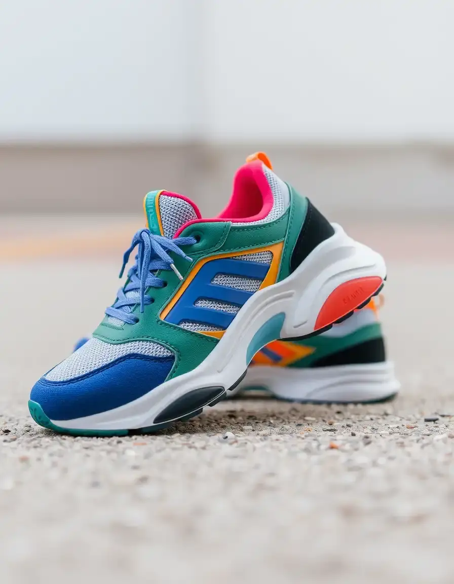 Versatile athletic footwear multi-color