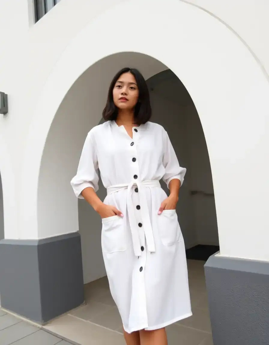 Tunic Mini Dress con cinturón