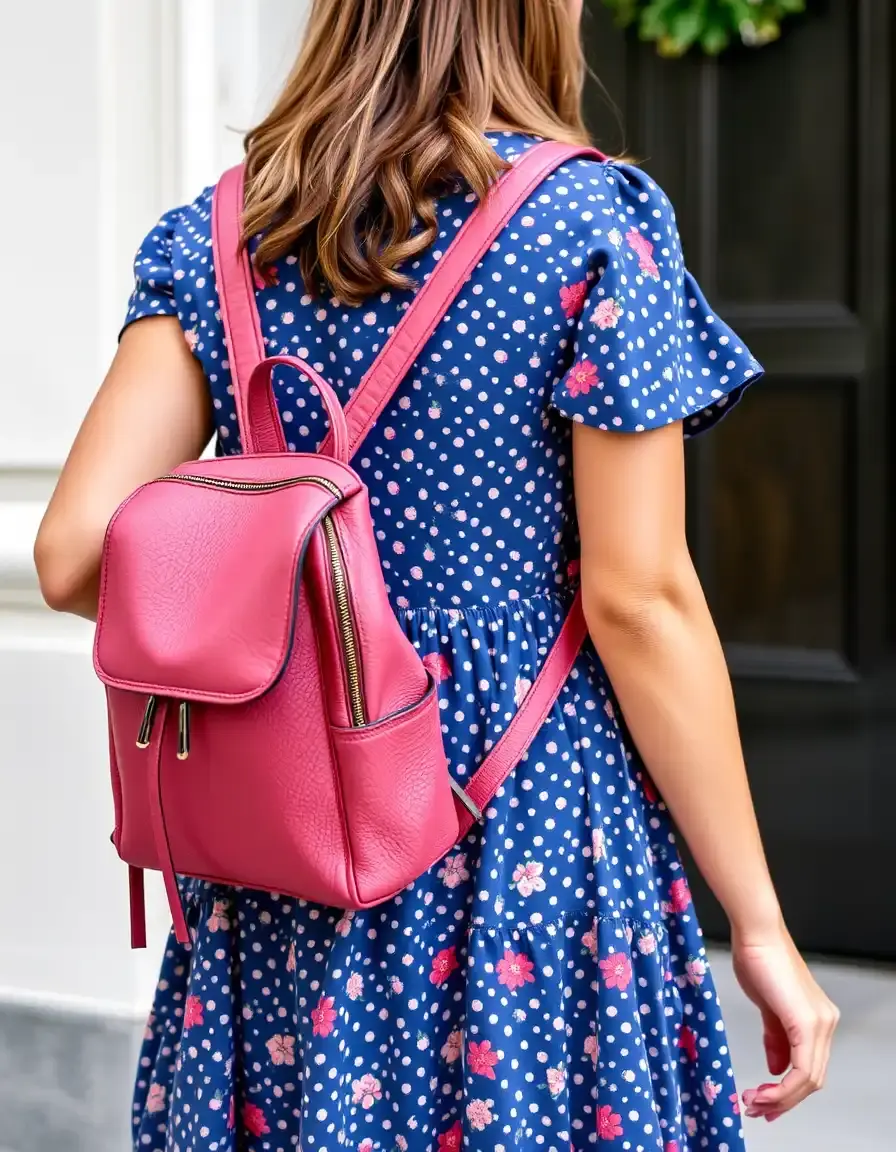 Vestido con detalle visual de mochila