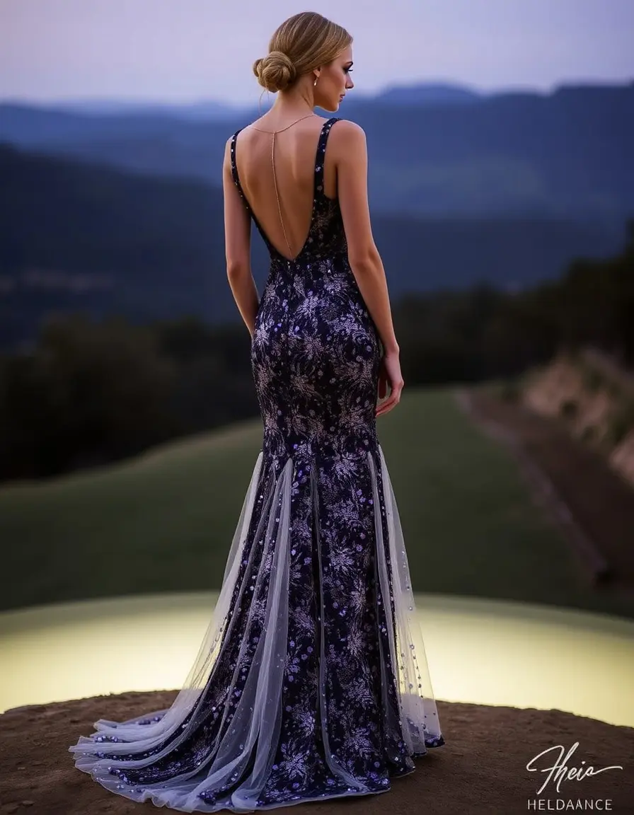 Sequin Long Maxi - Vestido de lentejuelas largo