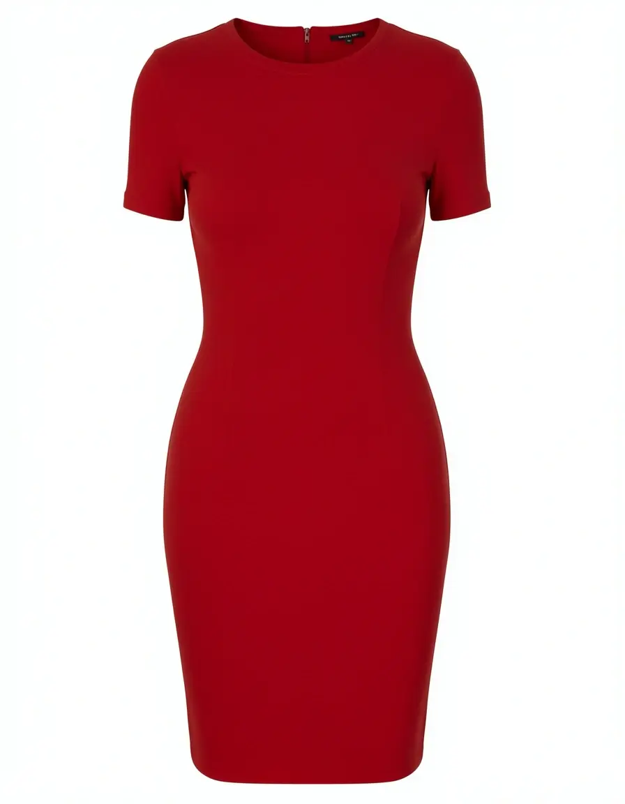 Red Bodycon Dress ajustado
