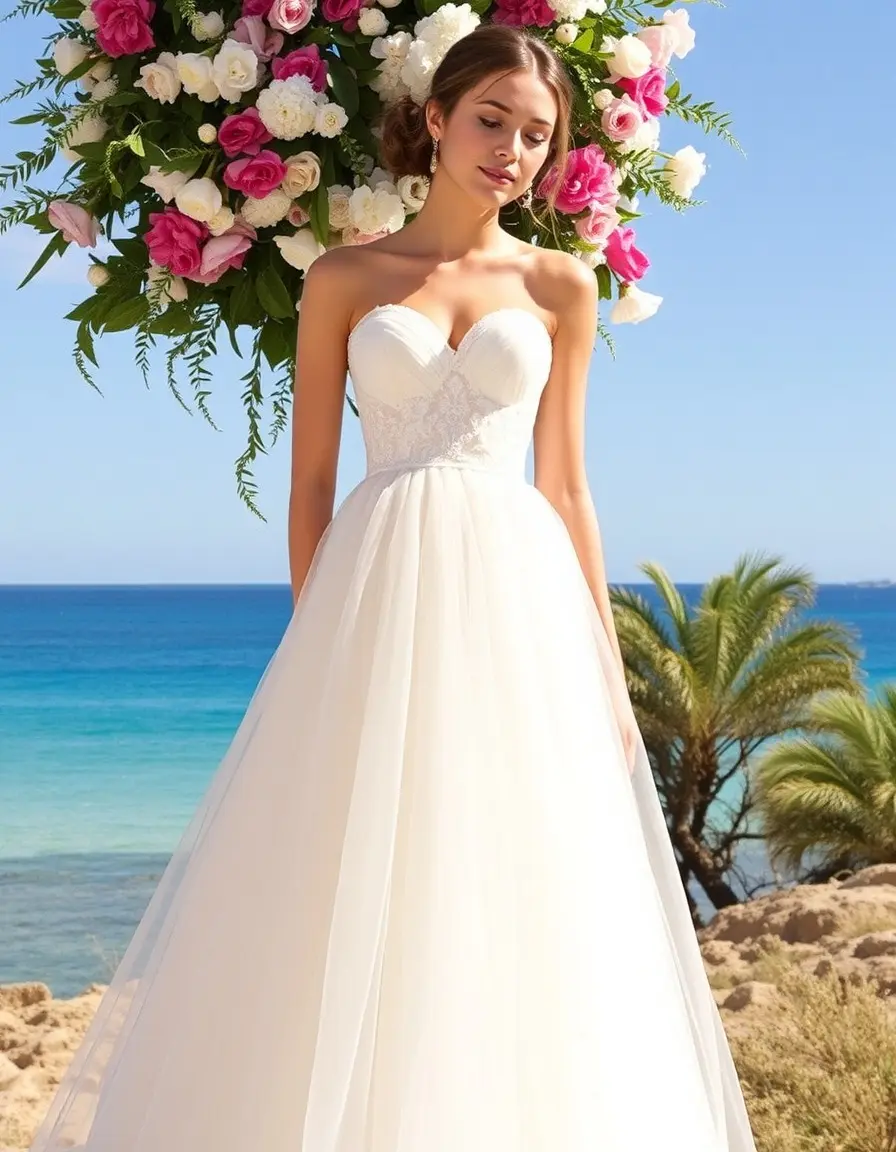 Vestido de organza para niña