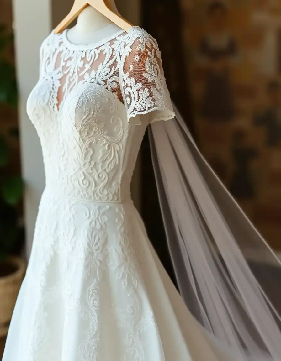 Simple Lace Wedding - Vestido novia encaje sencillo