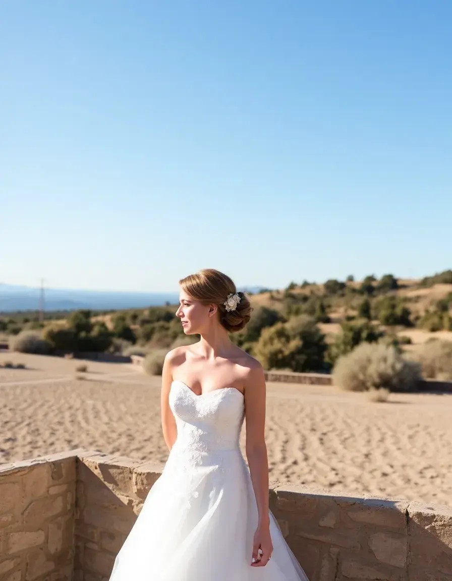Simple Strapless Bridal - Vestido novia palabra de honor sencillo