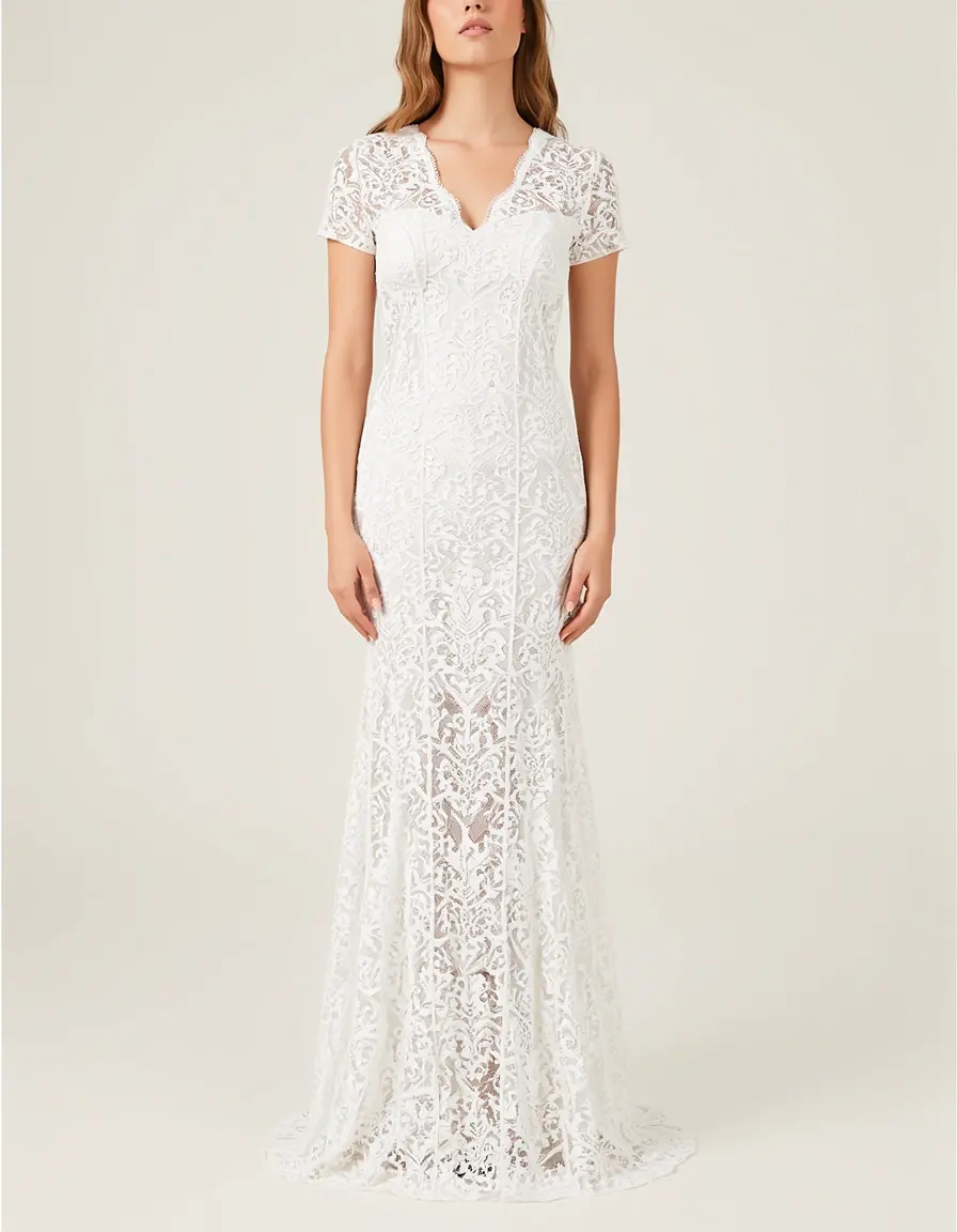 Ibicenco Lace Long White