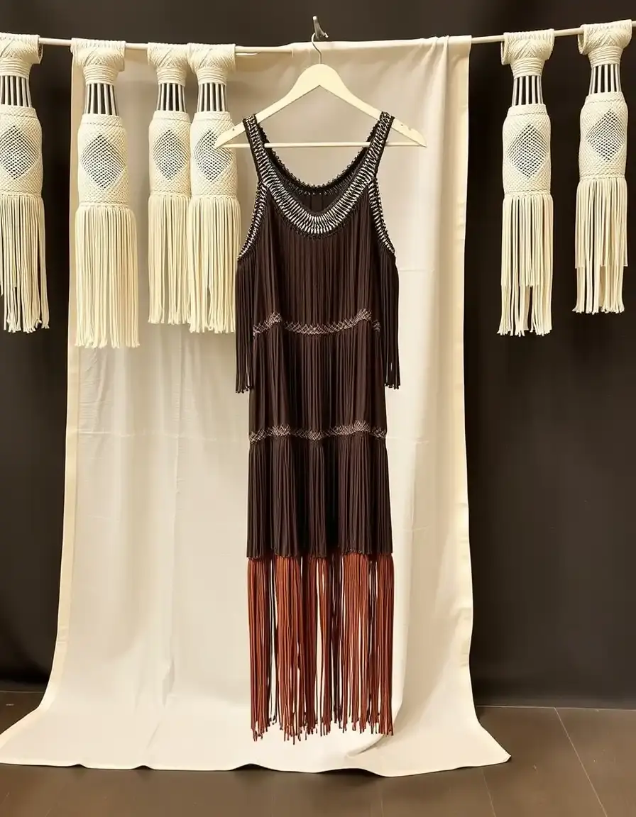Vestido de flecos para las campanadas