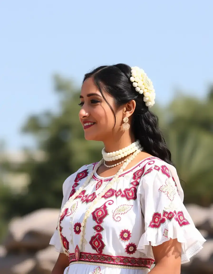 Beaded dress ceremonia