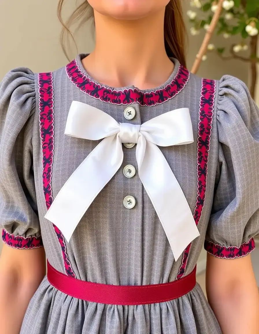 Ribbon detail dress niñas