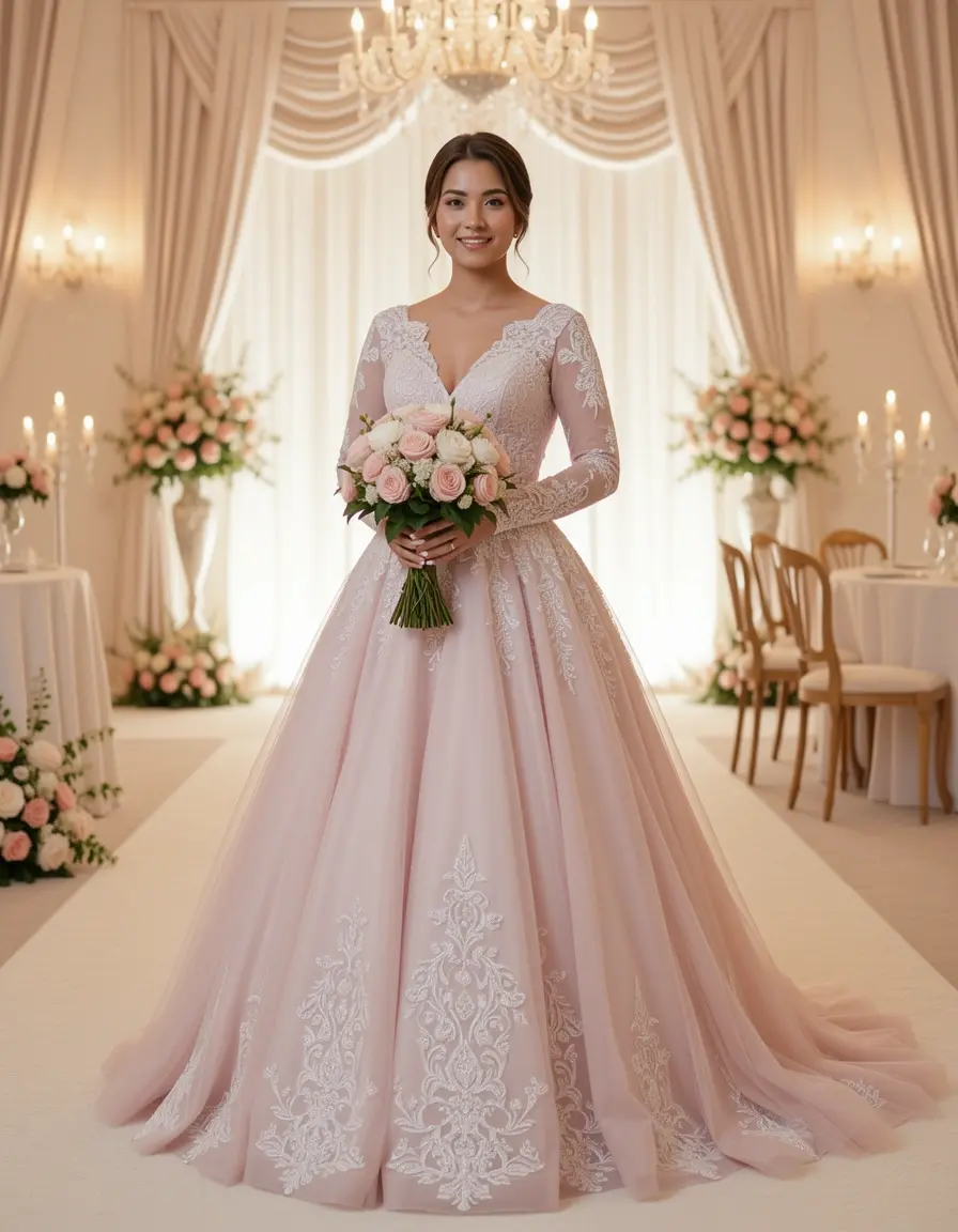 Midi Bridesmaid Dress pastel