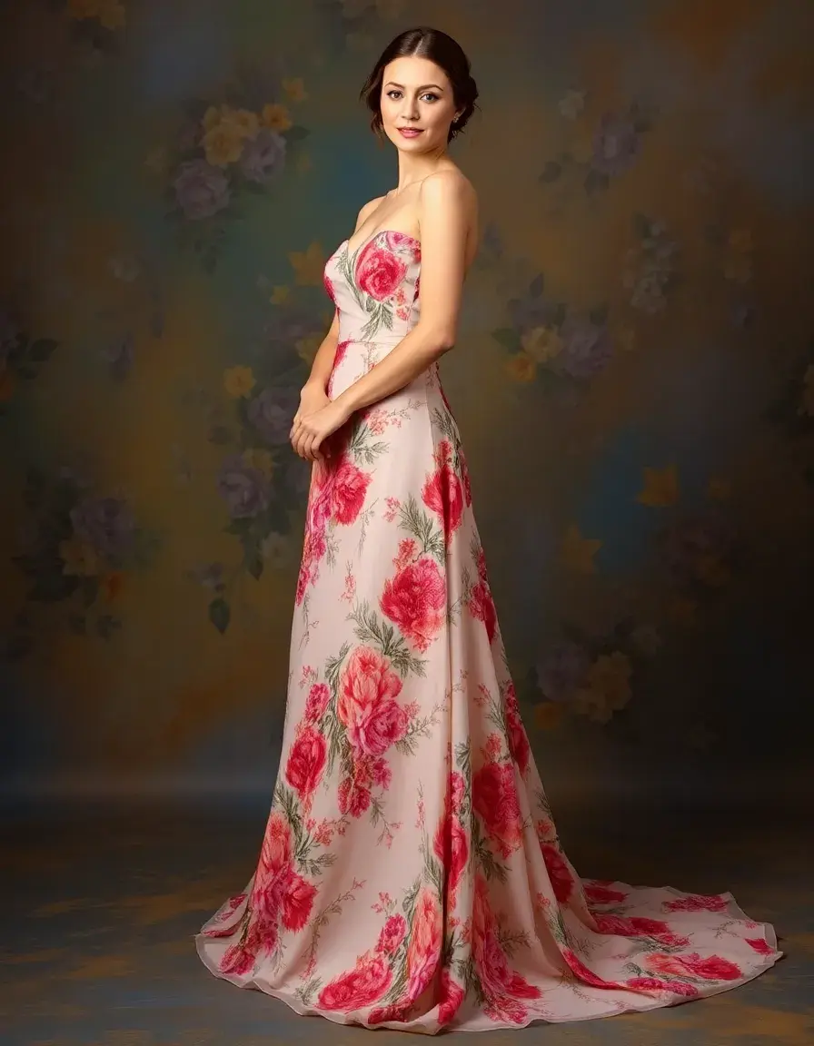Floral gown dama