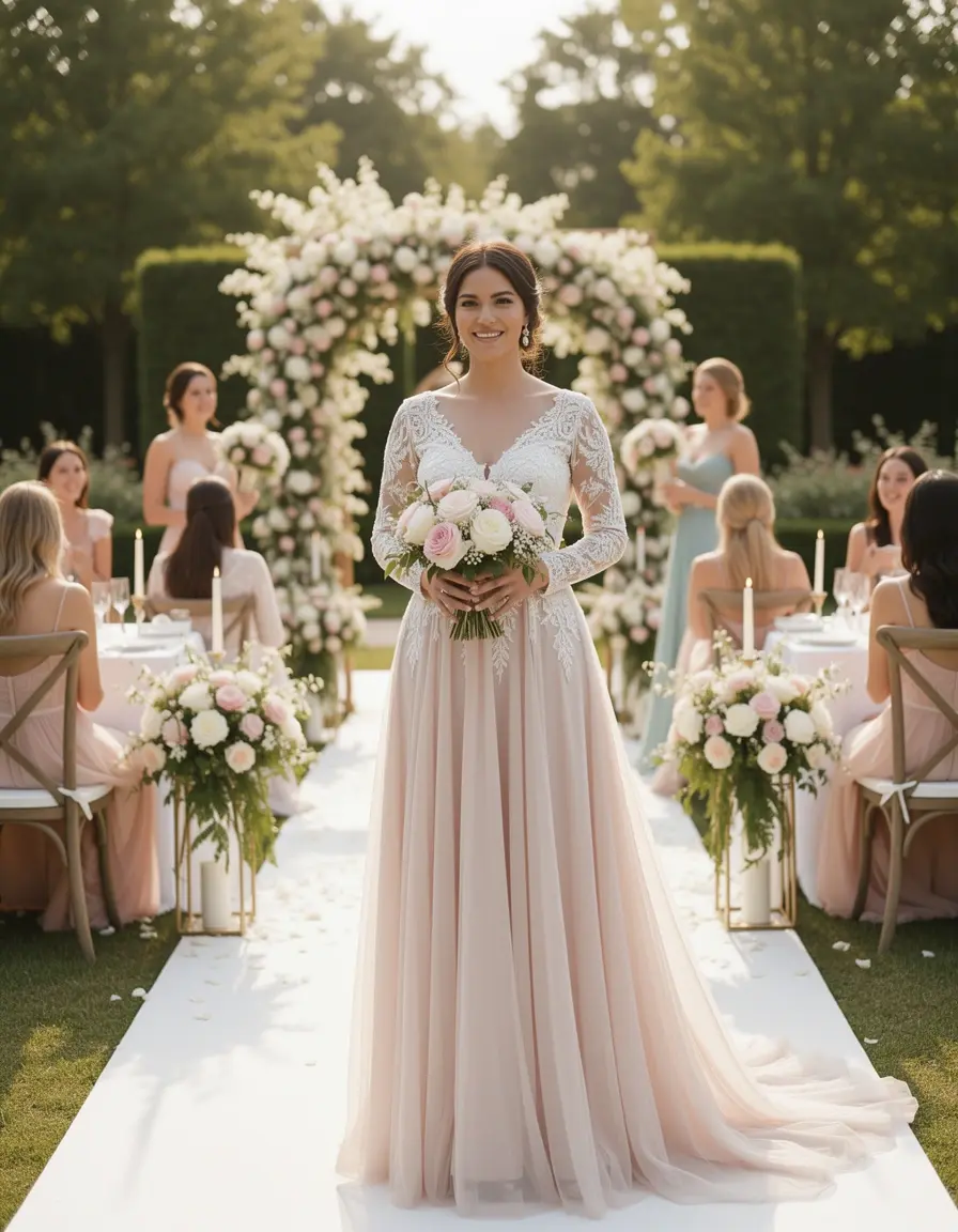 Vestido maxi elegante para boda invitadas