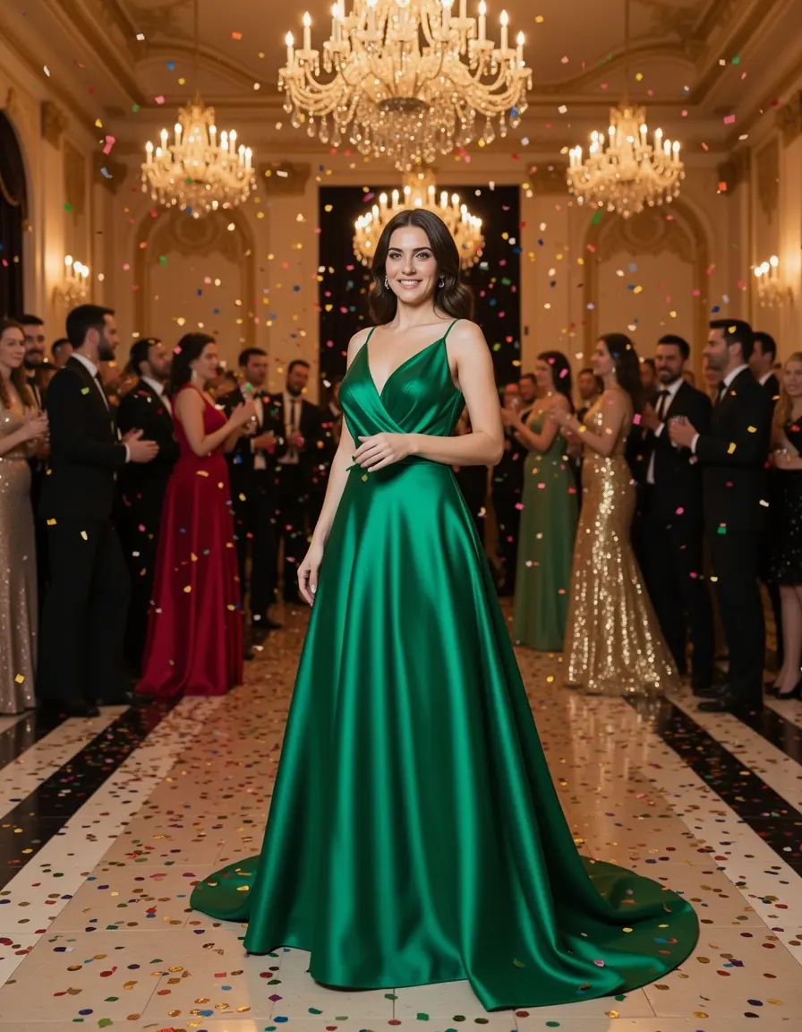 Satin Elegant Gown