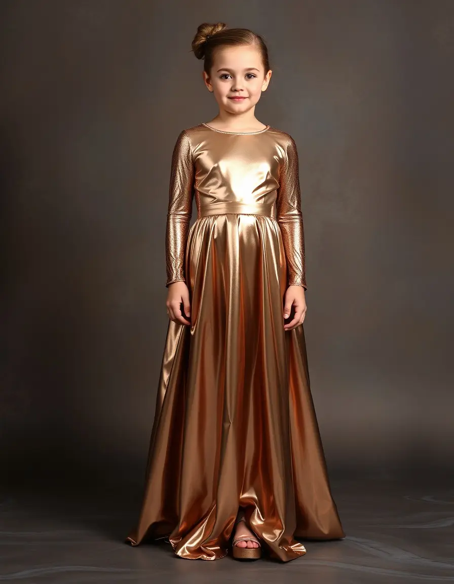 Plus Metallic Gown juveniles