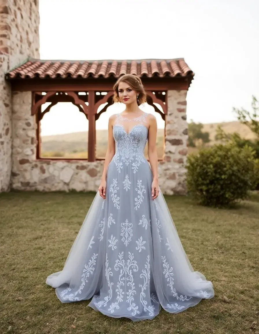 Vestido de madrina bordado espectacular