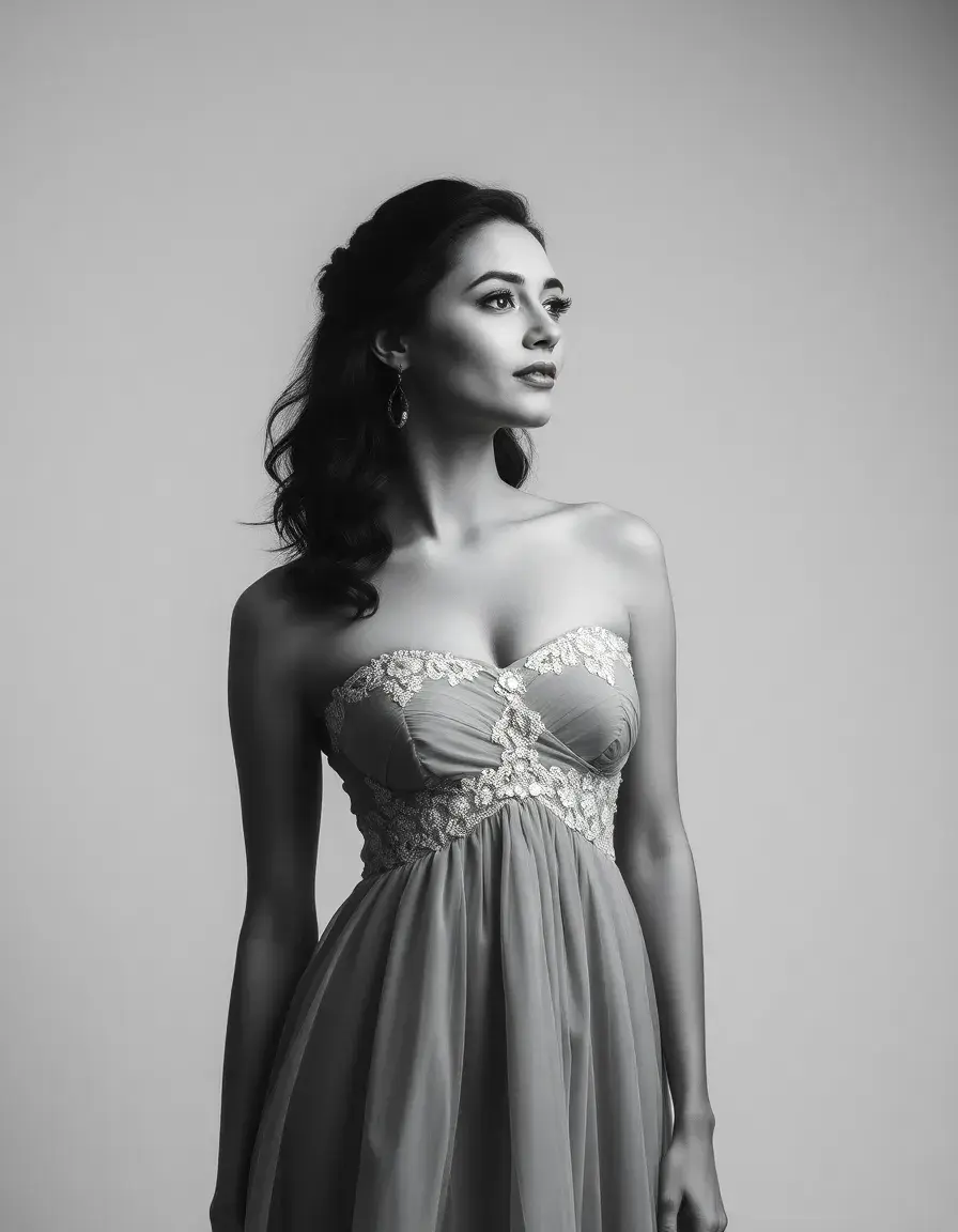 Vestido de novia strapless sencillo