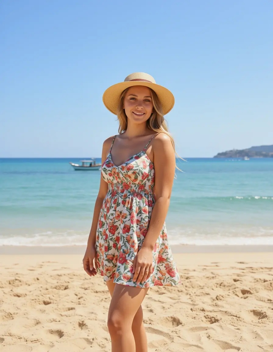 Mini vestido de verano estilo sundress