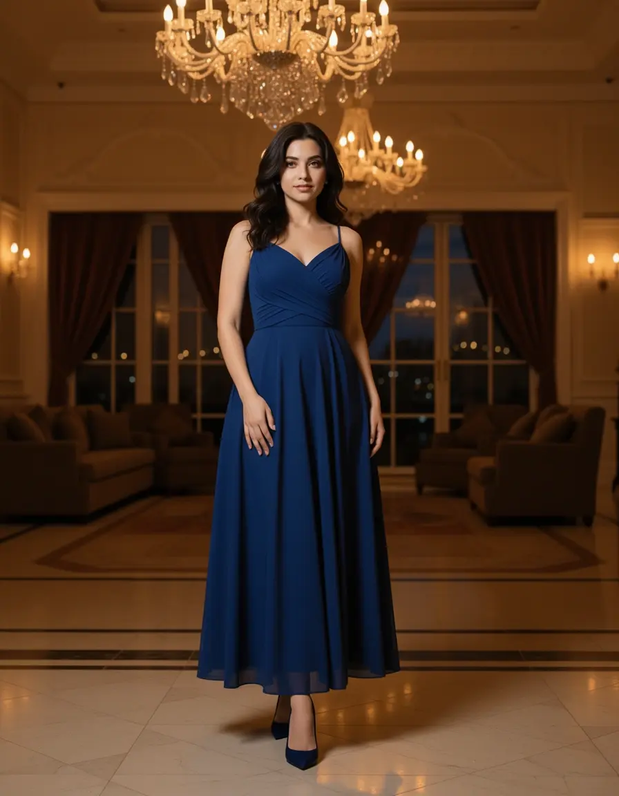 Vestido Evening Elegant Midi sofisticado