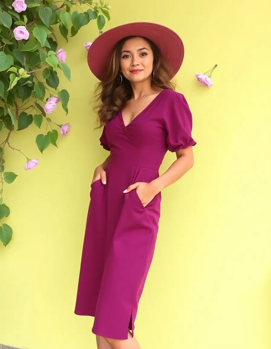 Plum Purple Dress vestido color ciruela