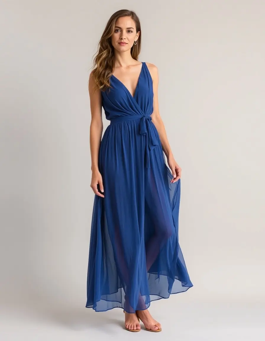 Vestido Chiffon Madre Midi vaporoso