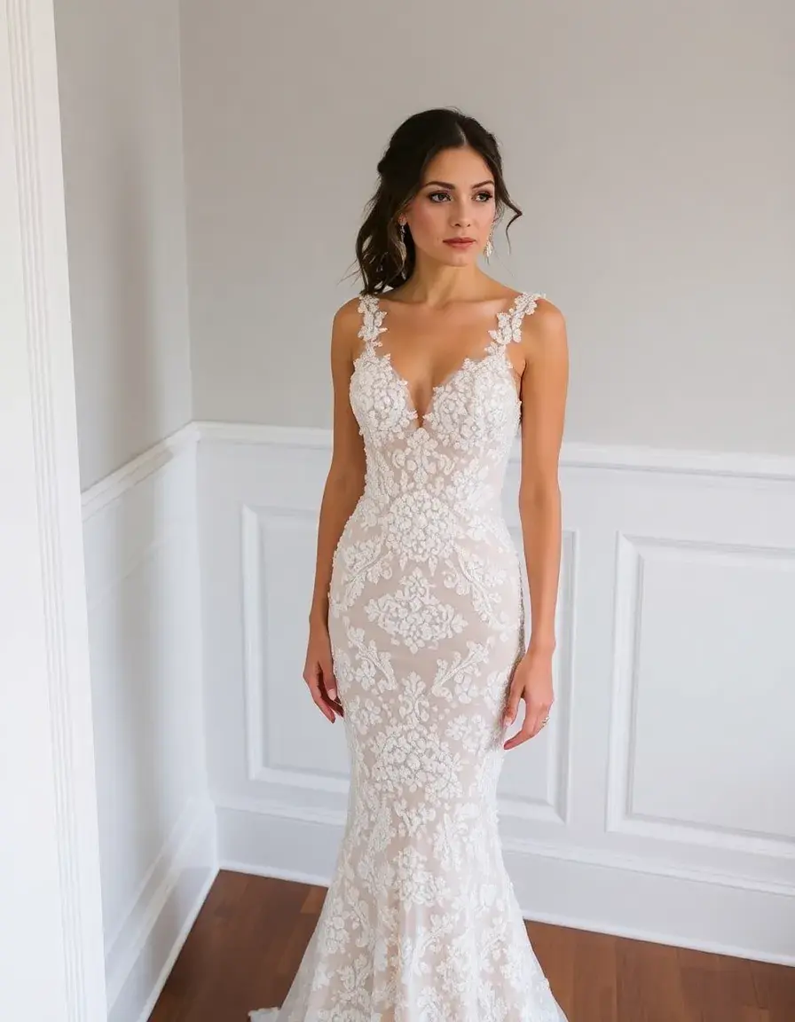 Beaded gown madre con pedrería