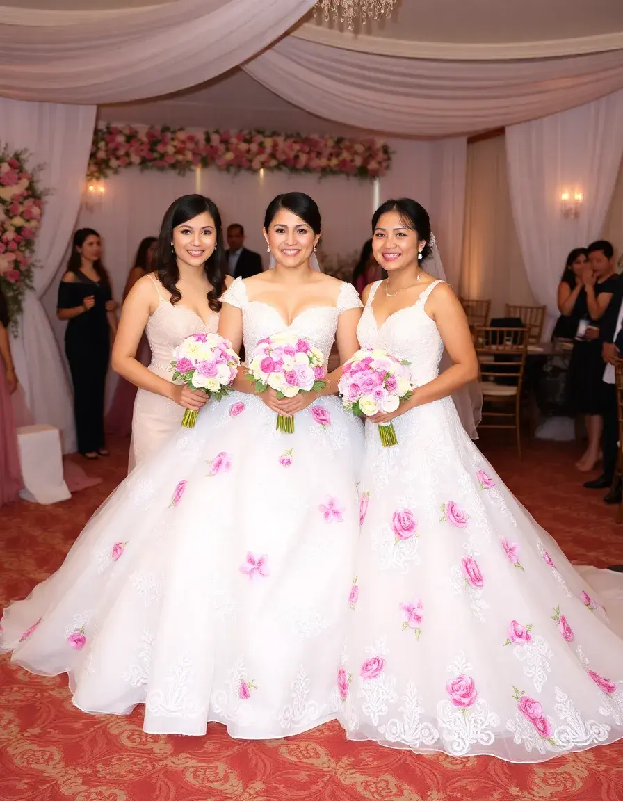 Floral gown comunion estampado flores