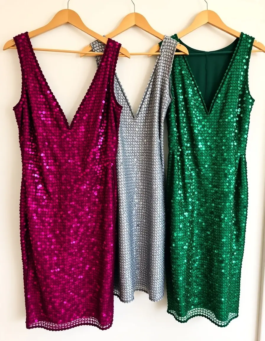 Sequin Black Party Vestidos