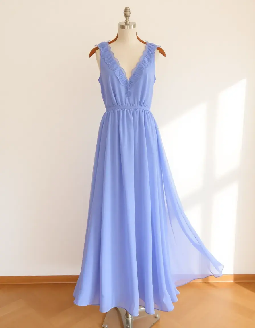 Vestido Chiffon Long para mujer 50 años