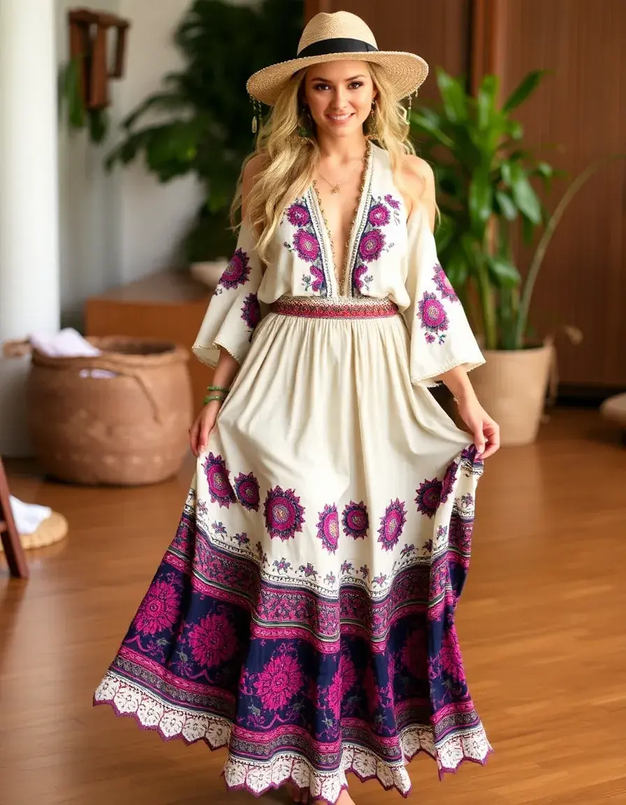 Boho Midi Verano 2025 estilo bohemio