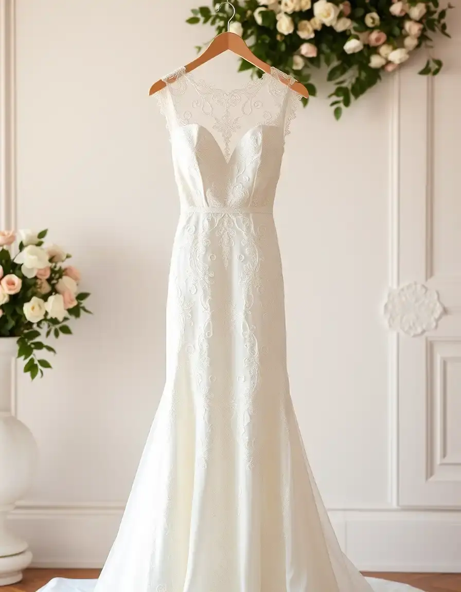 Ivory Lace Wedding Guest elegante