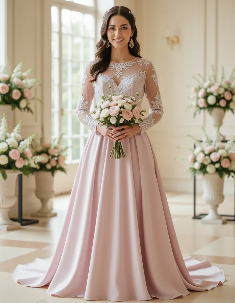 Juveniles vestidos madre comunion estilo midi pastel