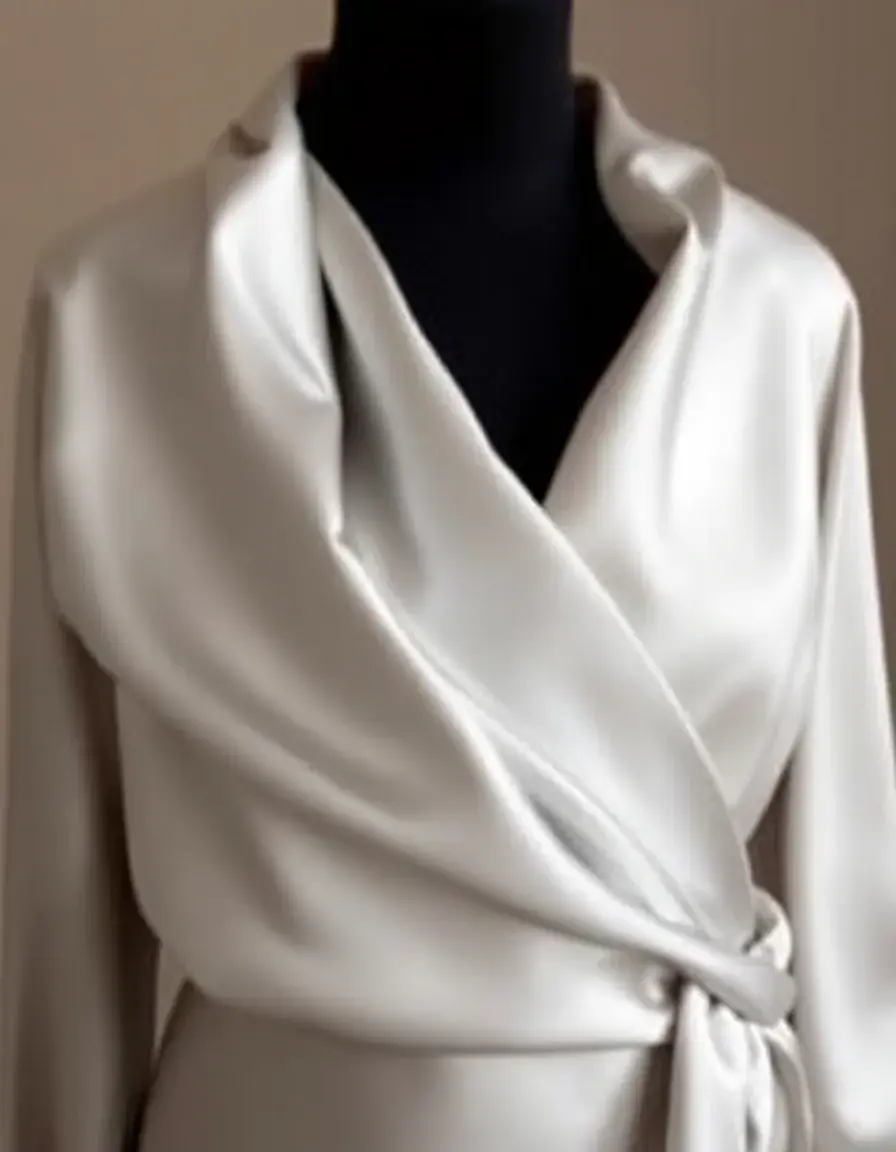 Vestido satinado elegante para madre de comunión