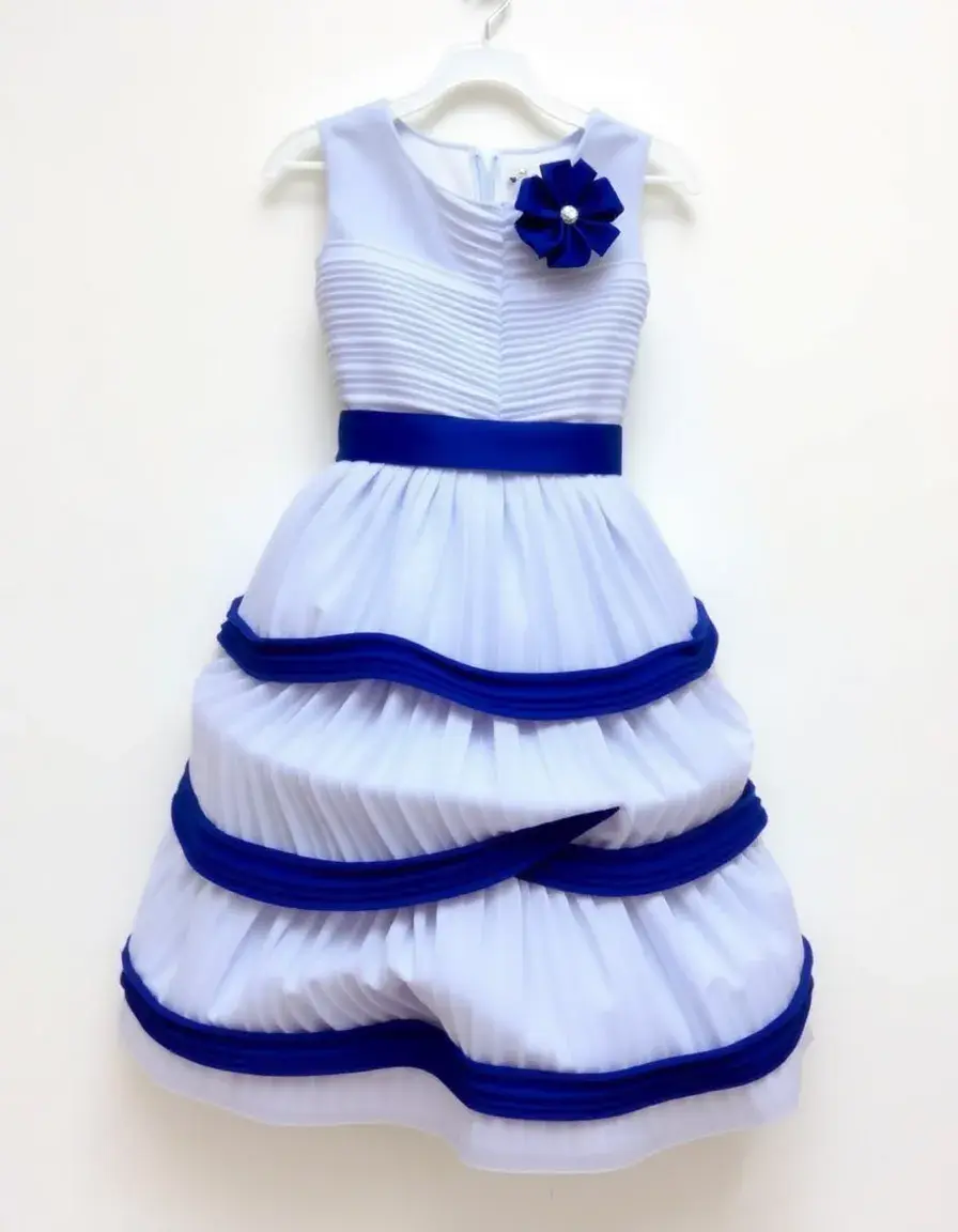 Vestido con falda plisada para eventos juveniles