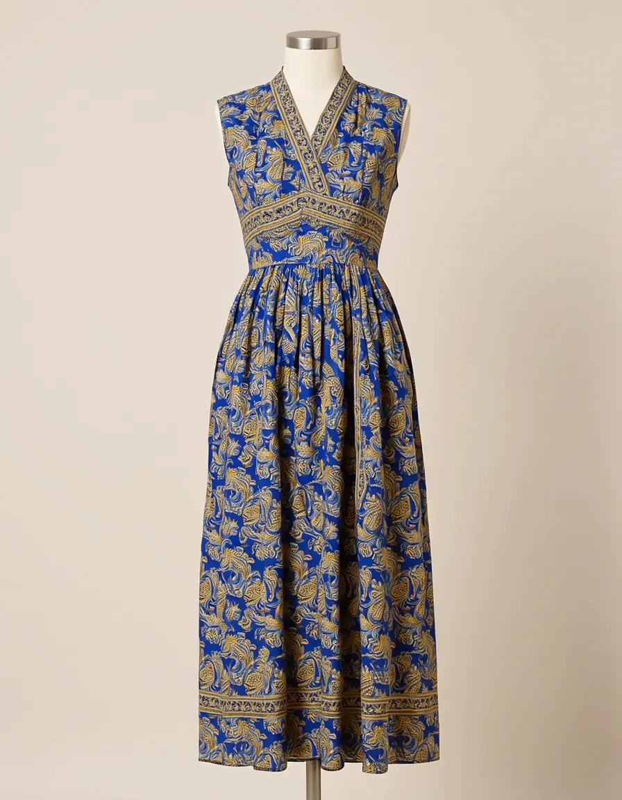 Vestido Maxi Blue Illusion