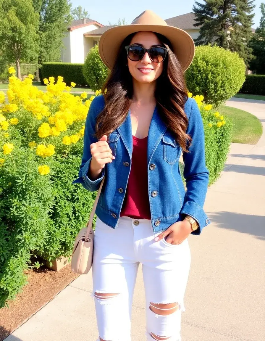 Vestido blazer denim casual y moderno