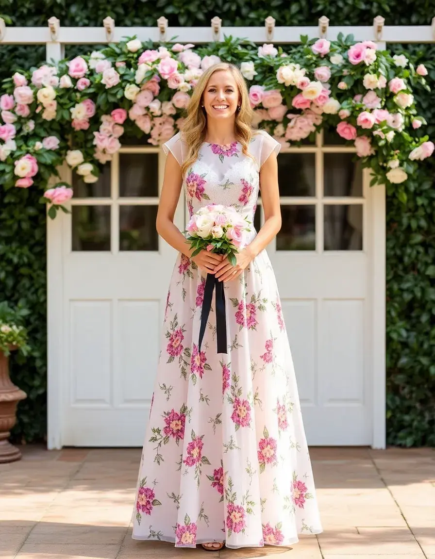 Floral Wedding Guest, vestido de invitada con estampado floral