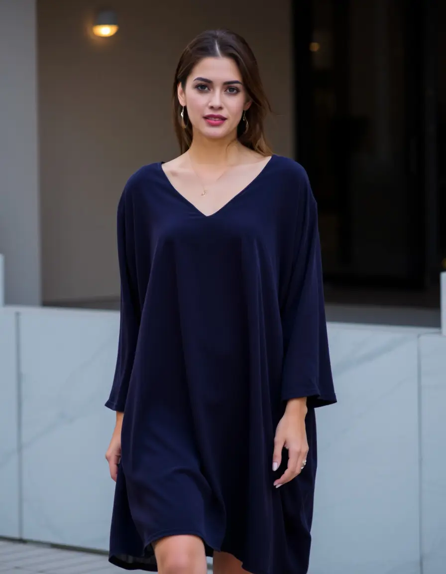 Vestido casual corte imperio simple