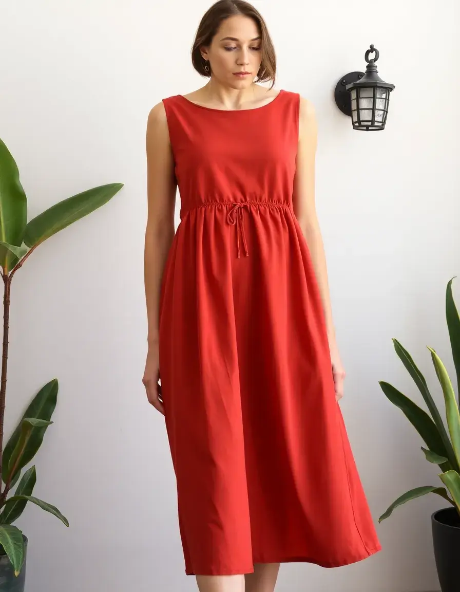 Vestido corte en A para madre comodo