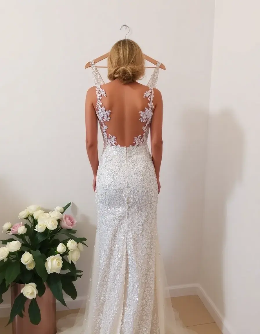 Vestido Madrina Boda Lentejuelas