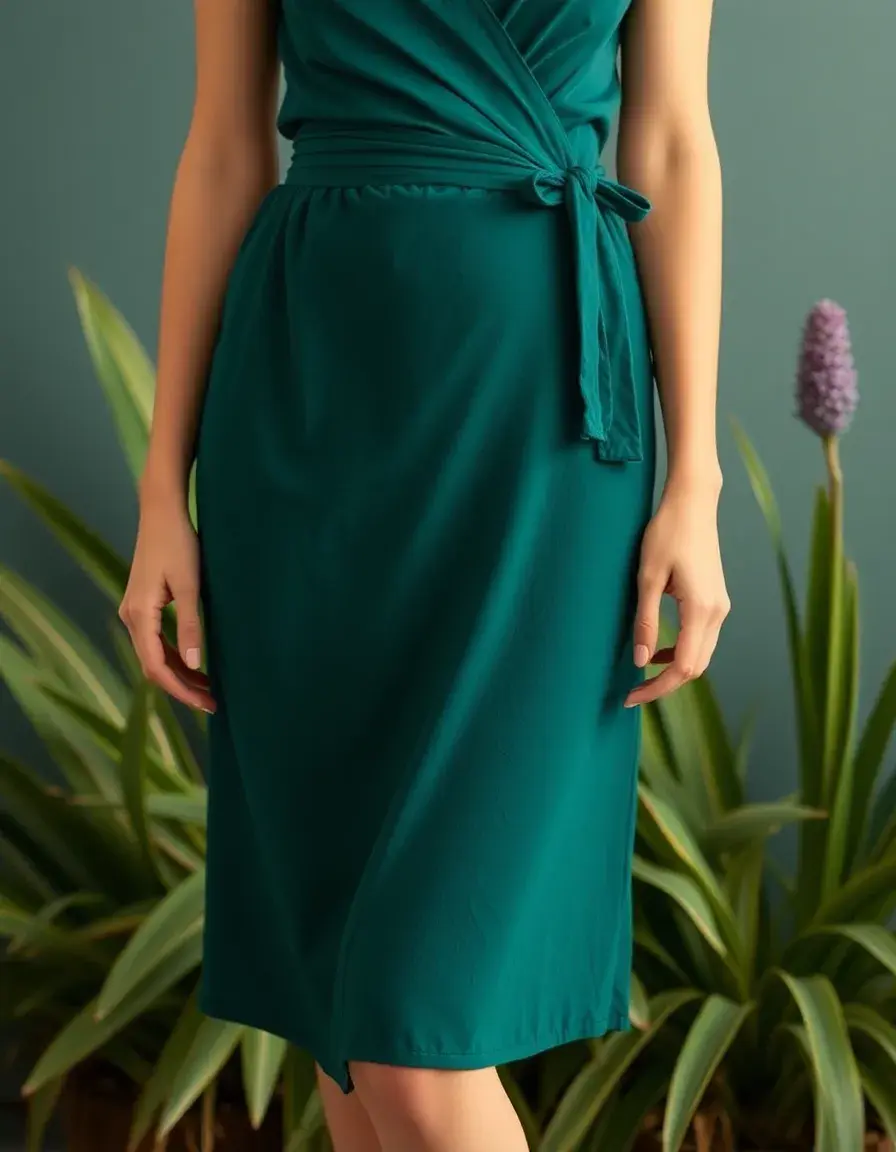 Wrap midi woman ajustable favorecedor