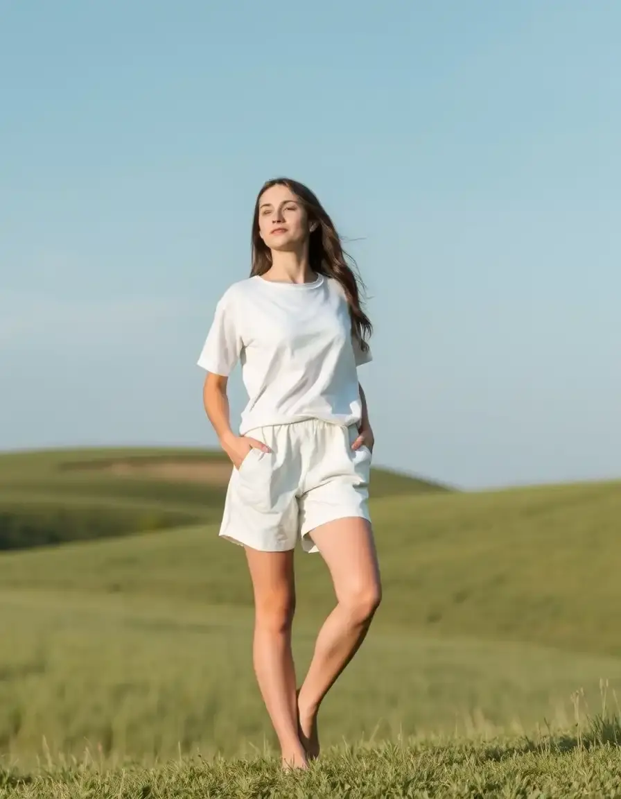 Short White Shift estilo sencillo y elegante